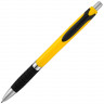  Однотонная шариковая ручка Turbo с резиновой накладкой, желтый