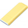  Флешка прямоугольной формы, оригинальный дизайн, двухцветный корпус, 16 Гб, желтый/белый