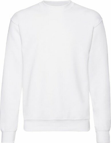 Свитшот с начесом CLASSIC SET-IN SWEAT 260, белый, 2XL