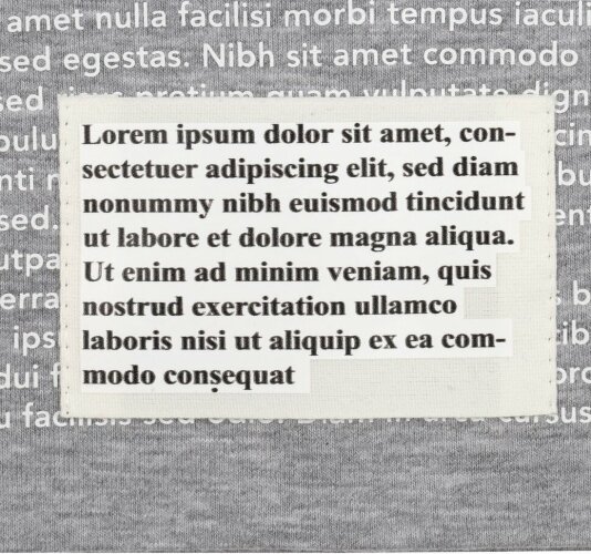 Лейбл хлопковый Doni, XL, беленый
