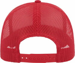 Бейсболка RAPPER COTTON, 5 клиньев, пластиковая застежка, красный