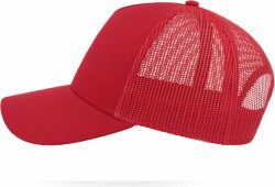Бейсболка RAPPER COTTON, 5 клиньев, пластиковая застежка, красный
