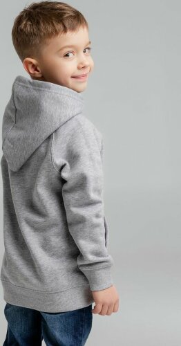 Толстовка детская Stellar Kids, серый меланж, 8 лет (118-128 см)