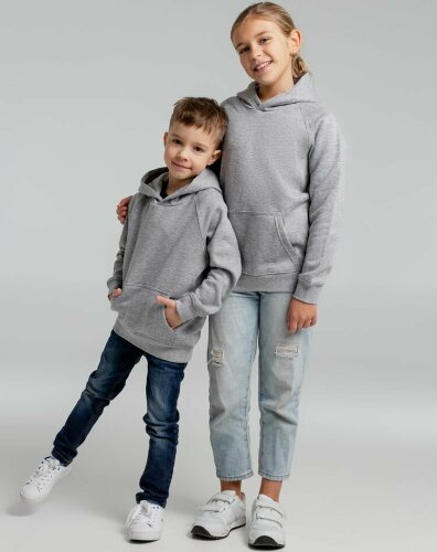 Толстовка детская Stellar Kids, серый меланж, 8 лет (118-128 см)