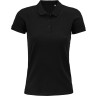 Рубашка поло женская PLANET WOMEN 170 из органического хлопка, черный, XS