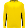  Футболка Roly Porto мужская с длинным рукавом, желтый/черный, размер M (46-48)