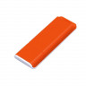  Флешка прямоугольной формы, оригинальный дизайн, двухцветный корпус, 16 Гб, оранжевый/белый