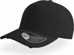 Бейсболка CARGO, 5 клиньев, металлическая застежка, черный, универсальный