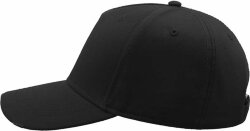 Бейсболка CARGO, 5 клиньев, металлическая застежка, черный, универсальный