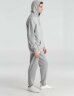 Толстовка с капюшоном унисекс Hoodie, серый меланж, XS