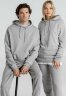Толстовка с капюшоном унисекс Hoodie, серый меланж, XS
