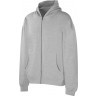 Толстовка с капюшоном на молнии U Basic Monaco, серый меланж, XL-2XL (54-58)