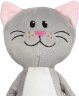 Мягкая игрушка Beastie Toys, котик с белым шарфом