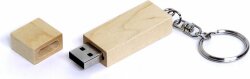 USB-флешка на 8 Гб прямоугольная форма, колпачек с магнитом, натуральный