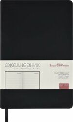 Ежедневник А5 Bruno Visconti Megapolis Color soft-touch, черный