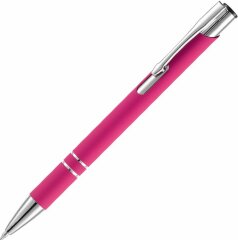 Ручка шариковая Keskus Soft Touch, розовая