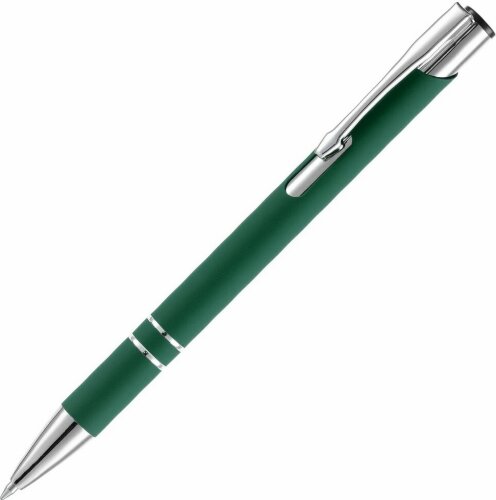 Ручка шариковая Keskus Soft Touch, зеленая