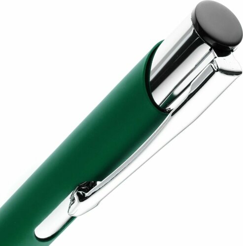 Ручка шариковая Keskus Soft Touch, зеленая
