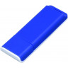  Флешка прямоугольной формы, оригинальный дизайн, двухцветный корпус, 32 Гб, синий/белый