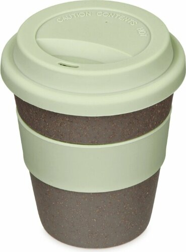 Стакан с силиконовой крышкой Cafe, olive