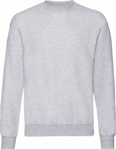 Свитшот с начесом CLASSIC SET-IN SWEAT 280, серый меланж, 3XL