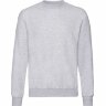 Свитшот с начесом CLASSIC SET-IN SWEAT 280, серый меланж, 3XL