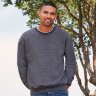 Свитшот с начесом CLASSIC SET-IN SWEAT 280, серый меланж, 3XL