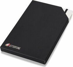 Блокнот А5 Lettertone Secret, черный