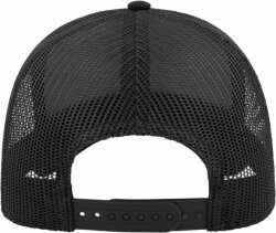 Бейсболка RAPPER COTTON, 5 клиньев, пластиковая застежка, черный, универсальный