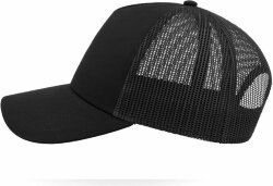 Бейсболка RAPPER COTTON, 5 клиньев, пластиковая застежка, черный, универсальный