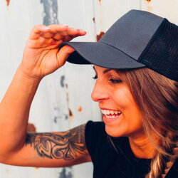 Бейсболка RAPPER COTTON, 5 клиньев, пластиковая застежка, черный, универсальный