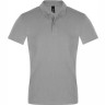 Рубашка поло мужская Sol's Perfect Men 180, серый меланж, размер XXL