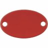 Шильдик металлический Alfa Oval, красный