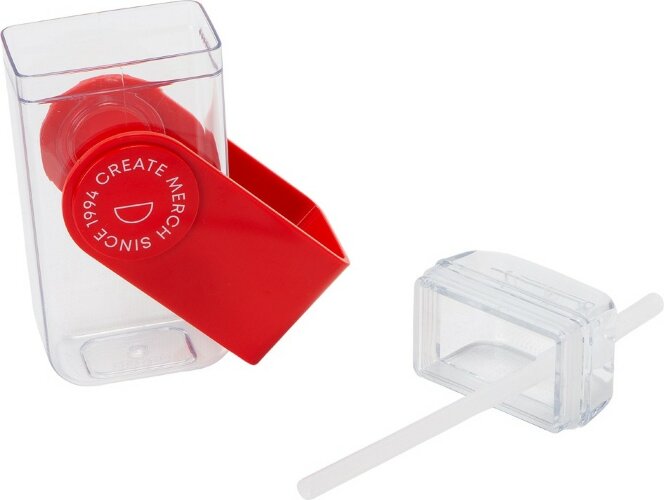Бутылка для воды JUICY DRINK BOX, красный (тампопечать)
