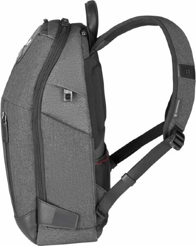Рюкзак VICTORINOX Architecture Urban2 City Backpack 14'', серый, полиэстер / кожа, 30x19x42 см, 17 л