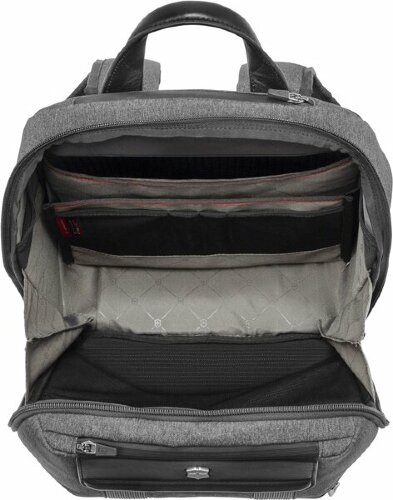 Рюкзак VICTORINOX Architecture Urban2 City Backpack 14'', серый, полиэстер / кожа, 30x19x42 см, 17 л