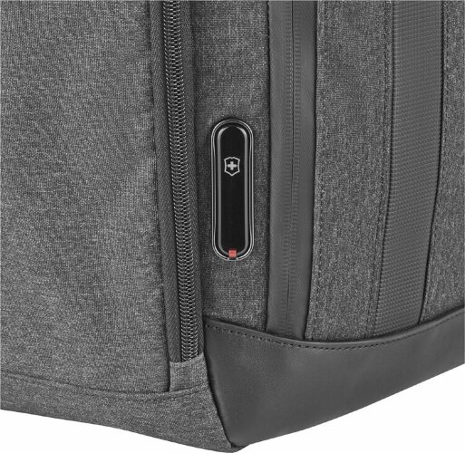Рюкзак VICTORINOX Architecture Urban2 City Backpack 14'', серый, полиэстер / кожа, 30x19x42 см, 17 л