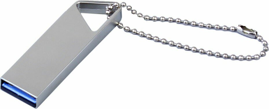 USB 3.0-флешка на 64 Гб с мини чипом, компактный дизайн, отверстие треугольной формы для цепочки