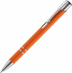 Ручка шариковая Keskus Soft Touch, оранжевая