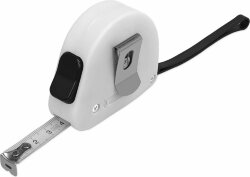 Рулетка 3 м Meter, софт-тач, белый