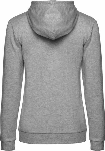 Толстовка с капюшоном женская Hoodie, серый меланж, M