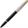  Перьевая ручка Parker 51 Premium Black GT, перо: M, чернила: Black, Blue, в подарочной упаковке