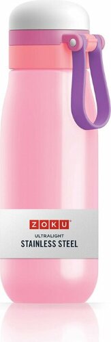 Бутылка вакуумная Zoku из нержавеющей стали 500 мл, розовый