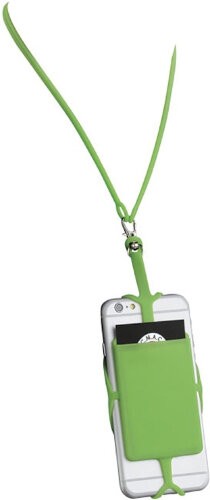 Картхолдер RFID со шнурком, лайм