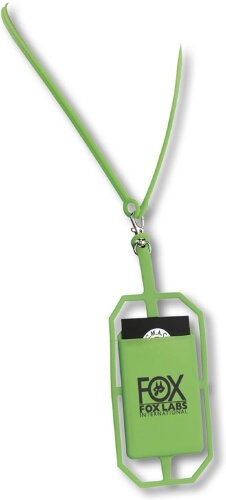 Картхолдер RFID со шнурком, лайм