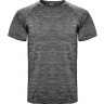 Спортивная футболка Roly Austin мужская, черный меланж, размер S (44)