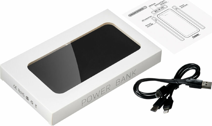 Внешний аккумулятор Elari Plus 10000 mAh, черный