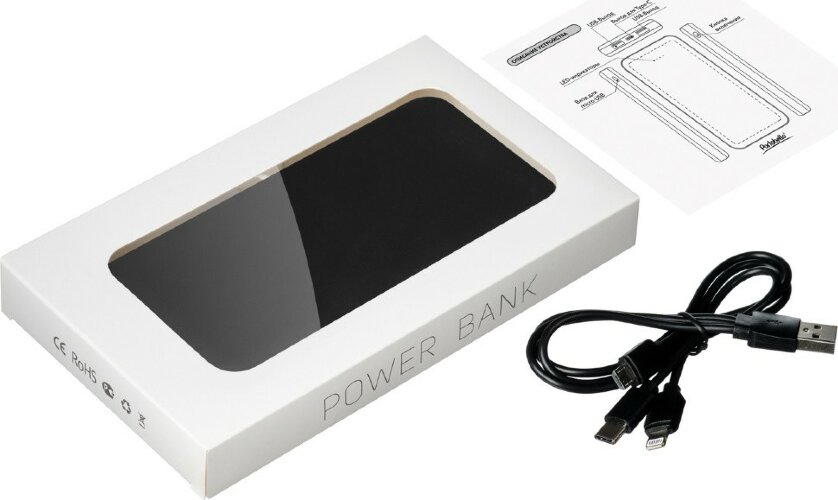 Внешний аккумулятор Elari Plus 10000 mAh, черный