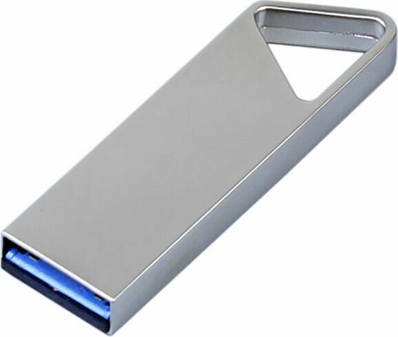 USB 3.0-флешка на 128 Гб с мини чипом, компактный дизайн, отверстие треугольной формы для цепочки
