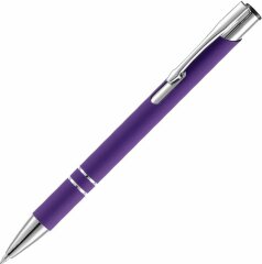 Ручка шариковая Keskus Soft Touch, фиолетовая